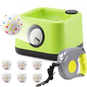 Advwin 2‑in‑1 Automatic Dog Ball Launcher & 4.8m Retractable Dog Leash Set