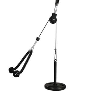 FITNESS MASTER Pulley Cable Machine Attachment System DIY LAT Pull Down Tricep