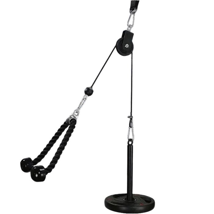 FITNESS MASTER Pulley Cable Machine Attachment System DIY LAT Pull Down Tricep