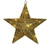 Catzon 30cm LED Lighted Hanging Star for Christmas-Gold