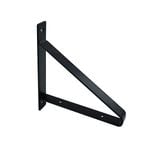 Carinya 210 x 185mm Black Exposed Triangle Stayed Bracket