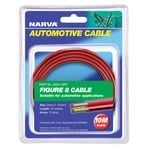 Narva 10A 3mm Red(Black Tracer) Twin Core Figure 8 Cable - 10m