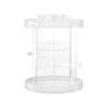 Embellir Makeup Case Acrylic Rotating Cosmetic Organizer Storage Display Holder
