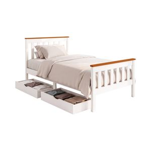 Artiss Bed Frame Single with 2 Drawers