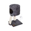 Charlie's Lite Cat Tree Cubby With Scratching Post Charcoal - 30x30x52cm