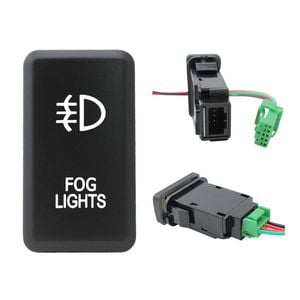 Switch Boss Blue LED Push Switch fits Toyota Hilux (2005-2015) 120 Series (2003-2009) - Fog Lights