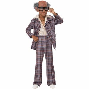 100 And Still Ballin Old Man Grandpa 100 Days of School 70s Child Boys Costume S