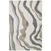 Modern Handmade Wool Rug-Wave-6418-Ivory Natural-110x160cm