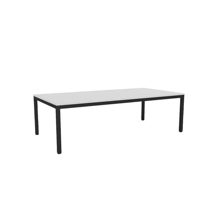 Olg Axis Table 4 Leg Black Frame White Top L2400mm X W1200mm