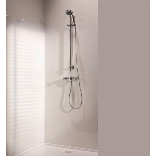 Wall Art 2400 x 1200 x 3mm Snow White Wet Area Wall / Shower Panel ...