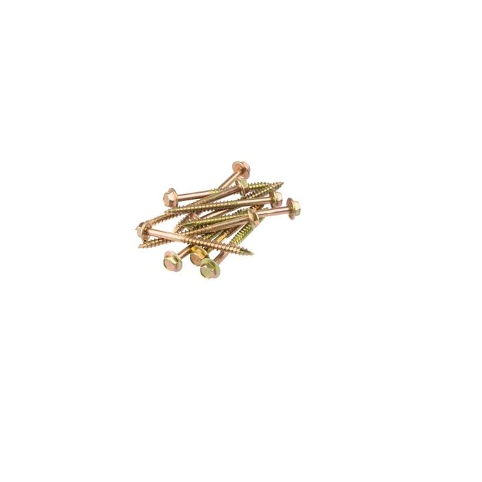 LUMBERLOK 14g x 75mm Type 17 Electro Galvanised Hex Head Screws - 100 Pack