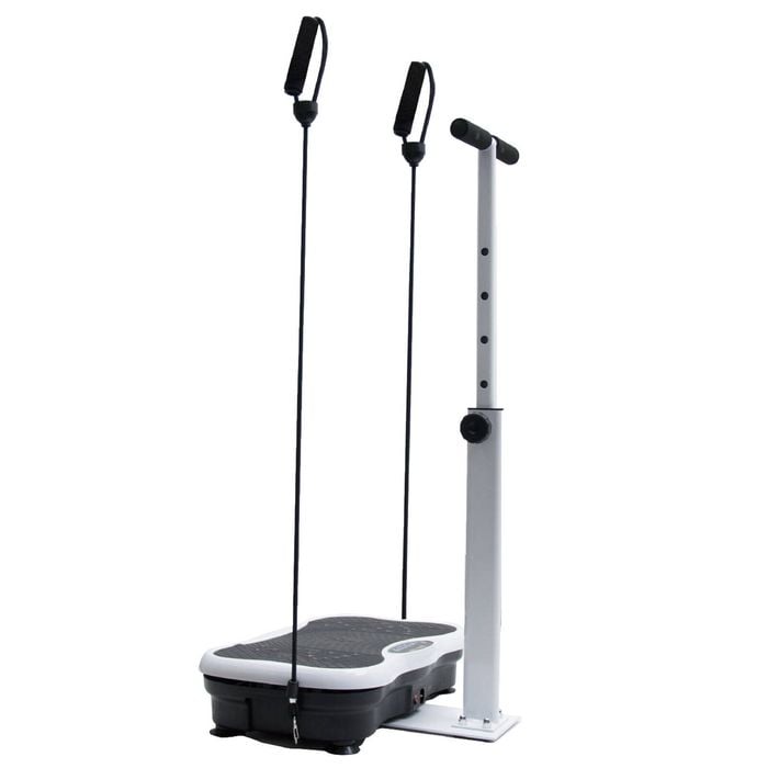 Vibration Plate Exercise Machine Lymphatic Drainage Machine with Adjustable Handrails