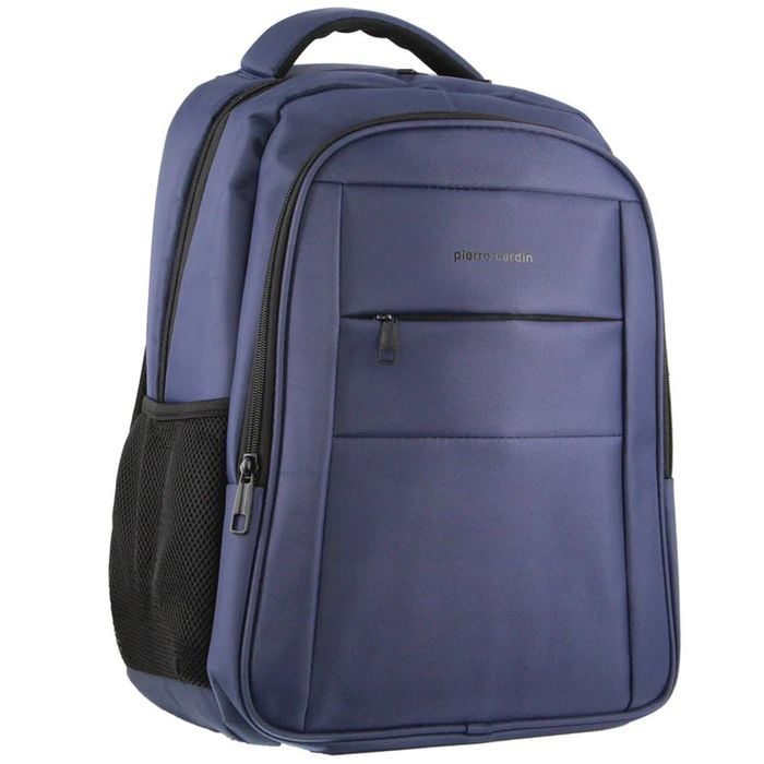 Pierre Cardin s Travel & Business Backpack with Built-in USB Port Navy