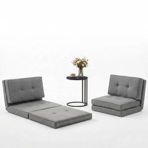 Artiss Single Sofa Bed And Side Table Set, Adjustable Recliner Narrow End Table