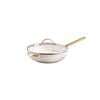 Greenpan Padova Cvd 32cm/5.43L Wok w/ Helper Hand Ceramic Aluminium Cream White