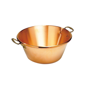 Matfer Bourgeat Copper Jam Pan - 420mm, Brass Handle