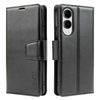 Tough On for Samsung Galaxy S25 Edge Flip Wallet Leather Case Black