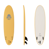 Summer vibes Mini Mal 7' Softboard - Lt Yellow White