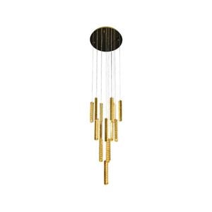 15 Light Pendant Light - Delessi Trechizio - Gold