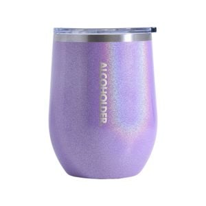 Stemless Vacuum Insulated Wine Tumbler 355ml (12oz) Ultra Violet (Glitter)