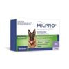 Virbac Milpro Broad Spectrum Wormer Tablets For Dogs 5-25kg Green 2 Pack