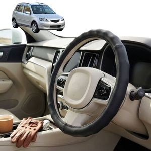 Australian Goose Steering Wheel Cover for Mazda 2 2002 - 2007 Circle Black