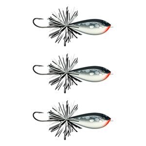 3x Rapala 5cm BX Skitter Frog Topwater Surface Fishing Lures - Matte Chrome