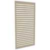 ProtectorAl 300-1000W X 1001-2000H Paperbark Aluminium Welded Slat Panel Horizontal 18mm Gap