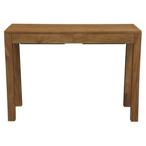 Centrum Furniture Amsterdam 2 Drawer Desk - Light Pecan