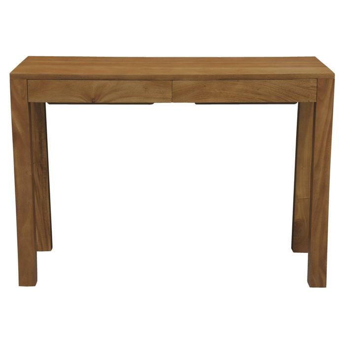 Centrum Furniture Amsterdam 2 Drawer Desk - Light Pecan
