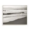 Artey | BW Surfer 2 - Framed Canvas - White Frame - 55 x 70cm