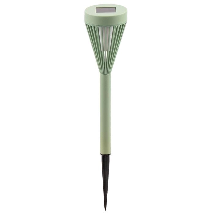Click 28.5cm Smoke Green Solar Powered Tiki Torch Light
