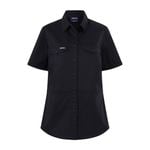 Citeco Size 10 Black Womens Short Sleeve Shirt