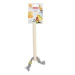 Zolux Wooden Perch with Rope Large – Assorted Colours x 2