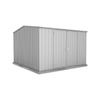 Absco Sheds 3.0 x 3.0 x 2.06m Zincalume Premier Double Door Garden Shed