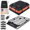 Costway 130cm Universal Roof Rack Metal Luggage Carrier Suv Truck