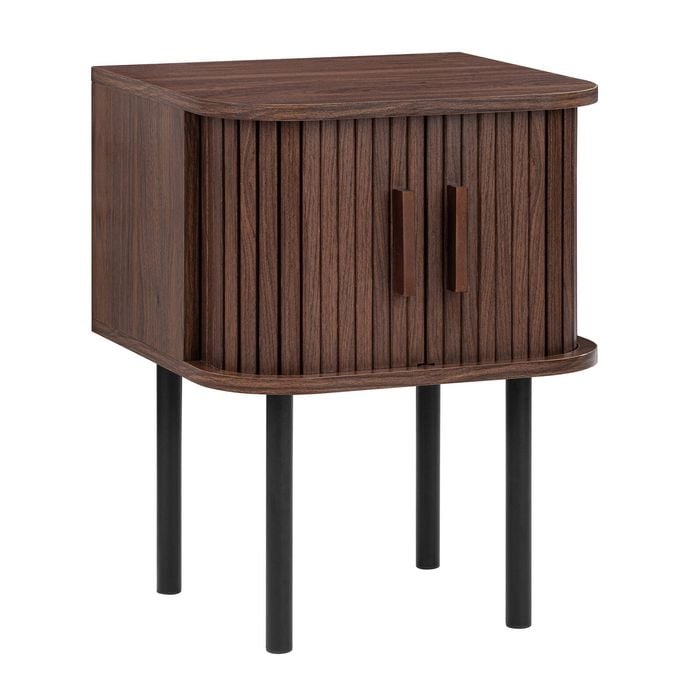 Cooper & Co. Haven Sliding Door Bedside Table Walnut