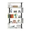 Luxsuite Bookshelf Display 5 Tier Shelf S Shape