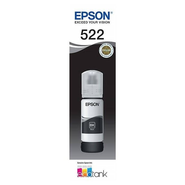 Epson Epson T522 Black EcoTank 522 Ink Toner Bottle C13T00M192 Genuine Original
