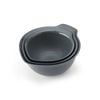 3pc KitchenAid Non-Slip Cooking Utensil Mixing Bowls Sleeved Charcoal Grey