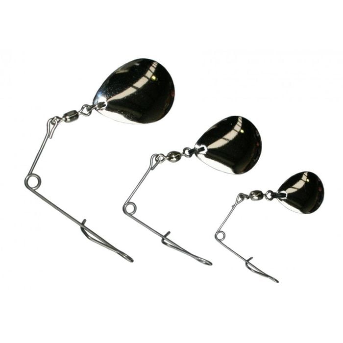 TT Lures Nickel Colorado Jig Spinners Fishing Lure - Size 2