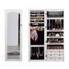 Levede Jewelry Cabinet with LED Light in White Colour