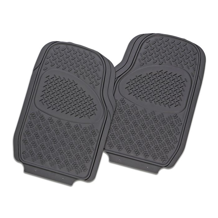 MyCar Velocity 2-Piece Car Mat - Grey Rubber
