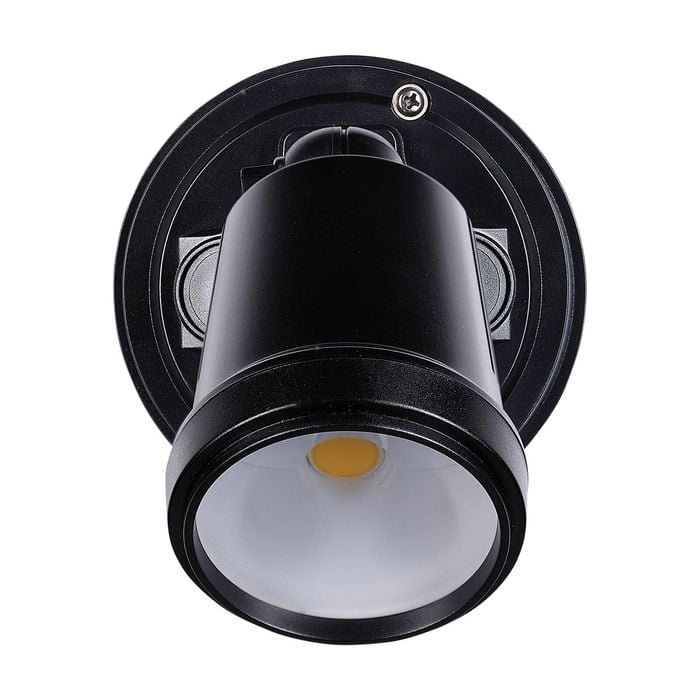 Brilliant Black Raptor III Single LED Flood Light