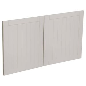 Kaboodle 1000mm Cremasala Country Fridge Cabinet Doors - 2 Pack