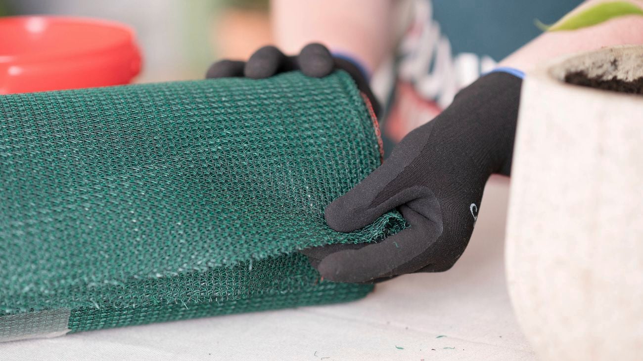 Garden shade cloth.