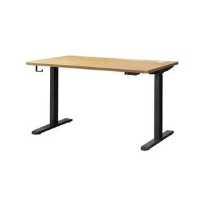 Oikiture Electric Standing Desk Dual Motor 120cm OAK Tabletop