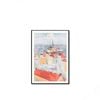 Aura Furniture  500mm*700mm White Roava Framed Wall Art