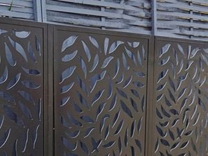 Black screen panel.