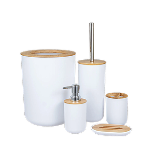 Estilo 5 Piece Bamboo Bathroom Set